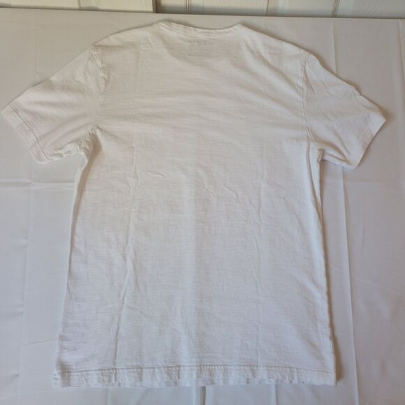 Faherty Sunwashed Organic Cotton T-Shirt White Size S Crew Neck Soft Tee - Picture 2 of 8
